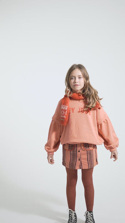 Piupiuchick Sweatshirt pink with HEY JUDE print