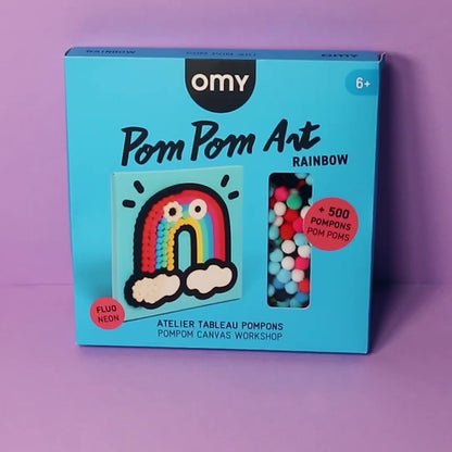 OMY RAINBOW POM POM ART 6+