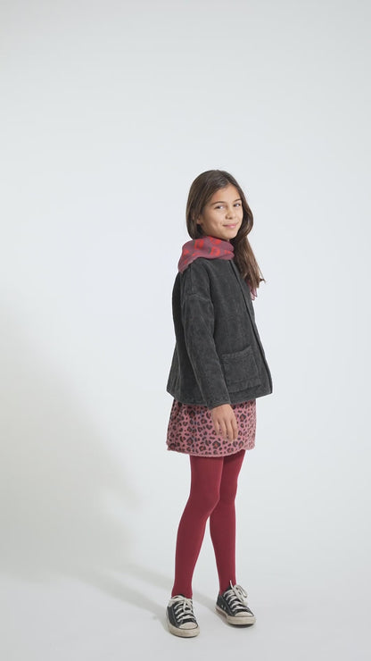 Piupiuchick Short skirt pink with ANIMAL print