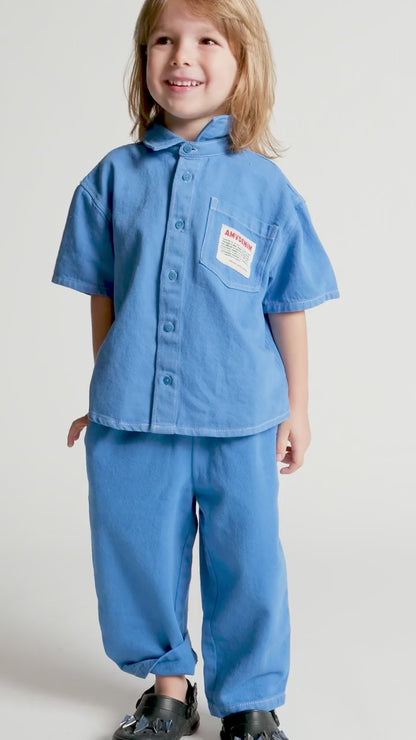 American Vintage Kids Pusway trousers waterfall