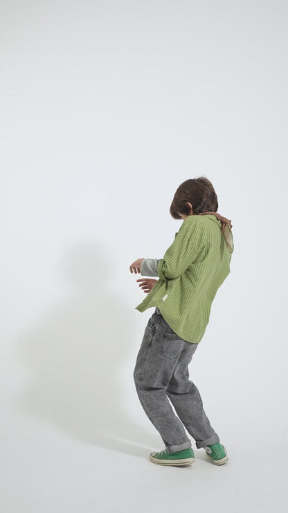 Piupiuchick GREEN checkered shirt
