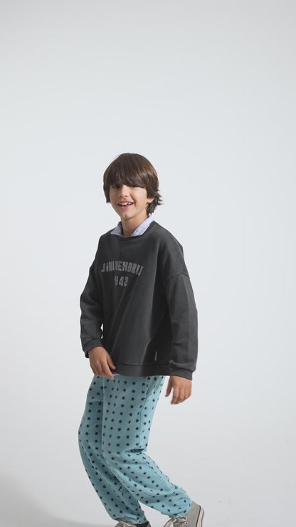 Piupiuchick Sweatshirt faded black with JIMI HENDRIX print