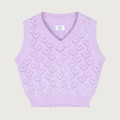 Repose AMS V neck spencer soft glacier bloom