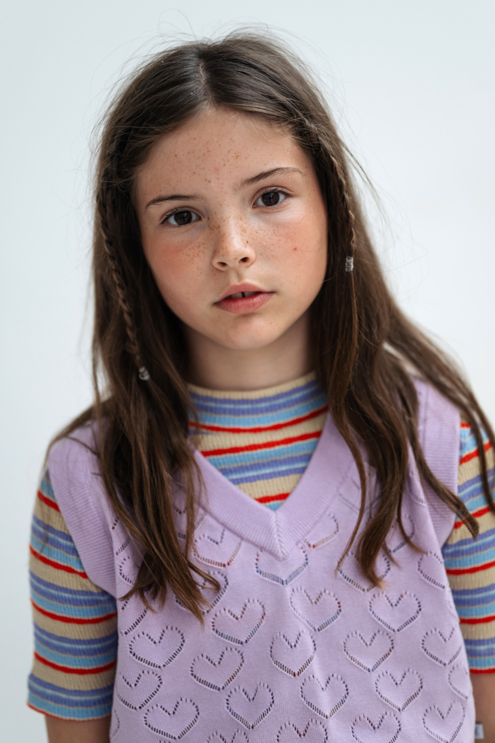 Repose AMS V neck spencer soft glacier bloom