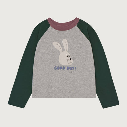 The Campamento Rabbit good day T-shirt grey