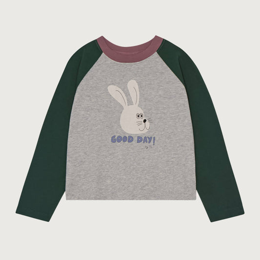 The Campamento Rabbit good day T-shirt grey