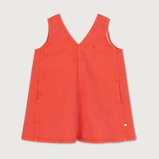 Repose AMS Pinafore dress washed flame red