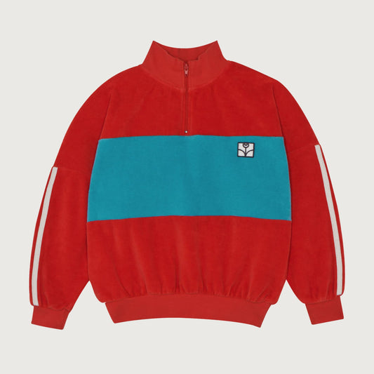 The Campamento Red contrast sweatshirt