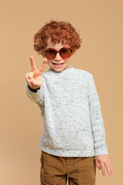 Signature round Kid sunnies AMBER