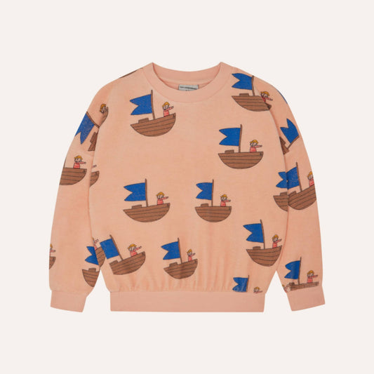 The Campamento SAILOR ALLOVER sweatshirt peach