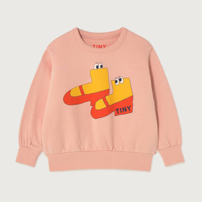 Tinycottons WALK graphic sweatshirt wild rose