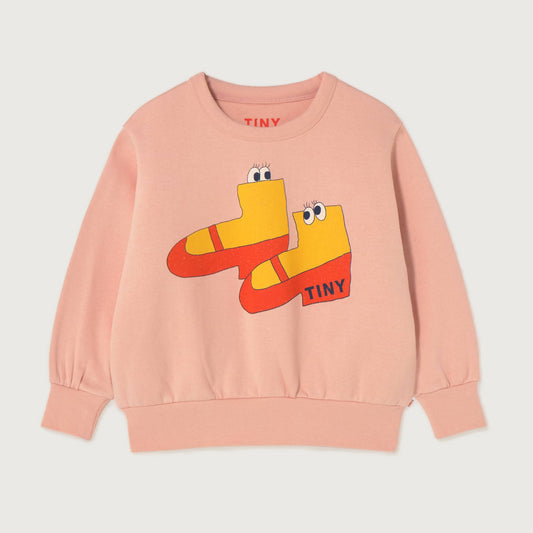 Tinycottons WALK graphic sweatshirt wild rose