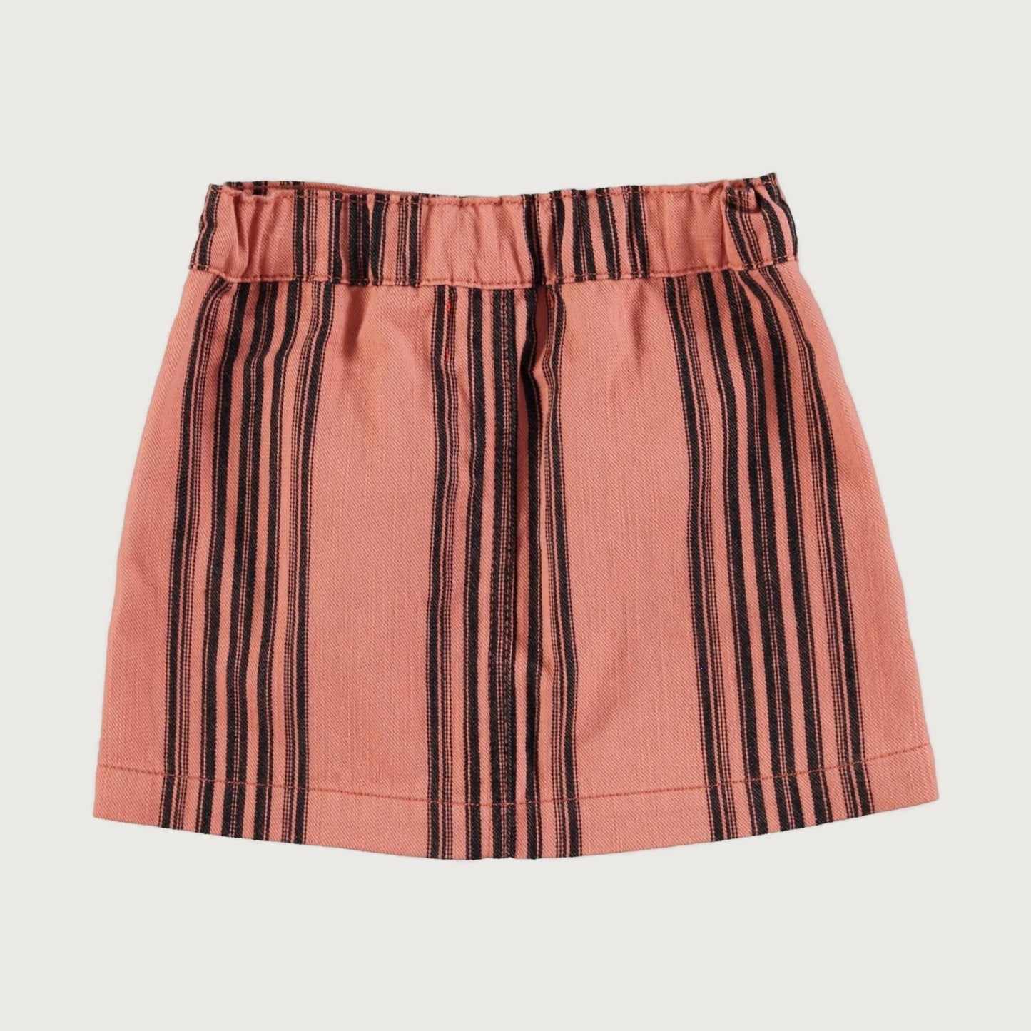 Piupiuchick Short skirt pink with BLACK STRIPES