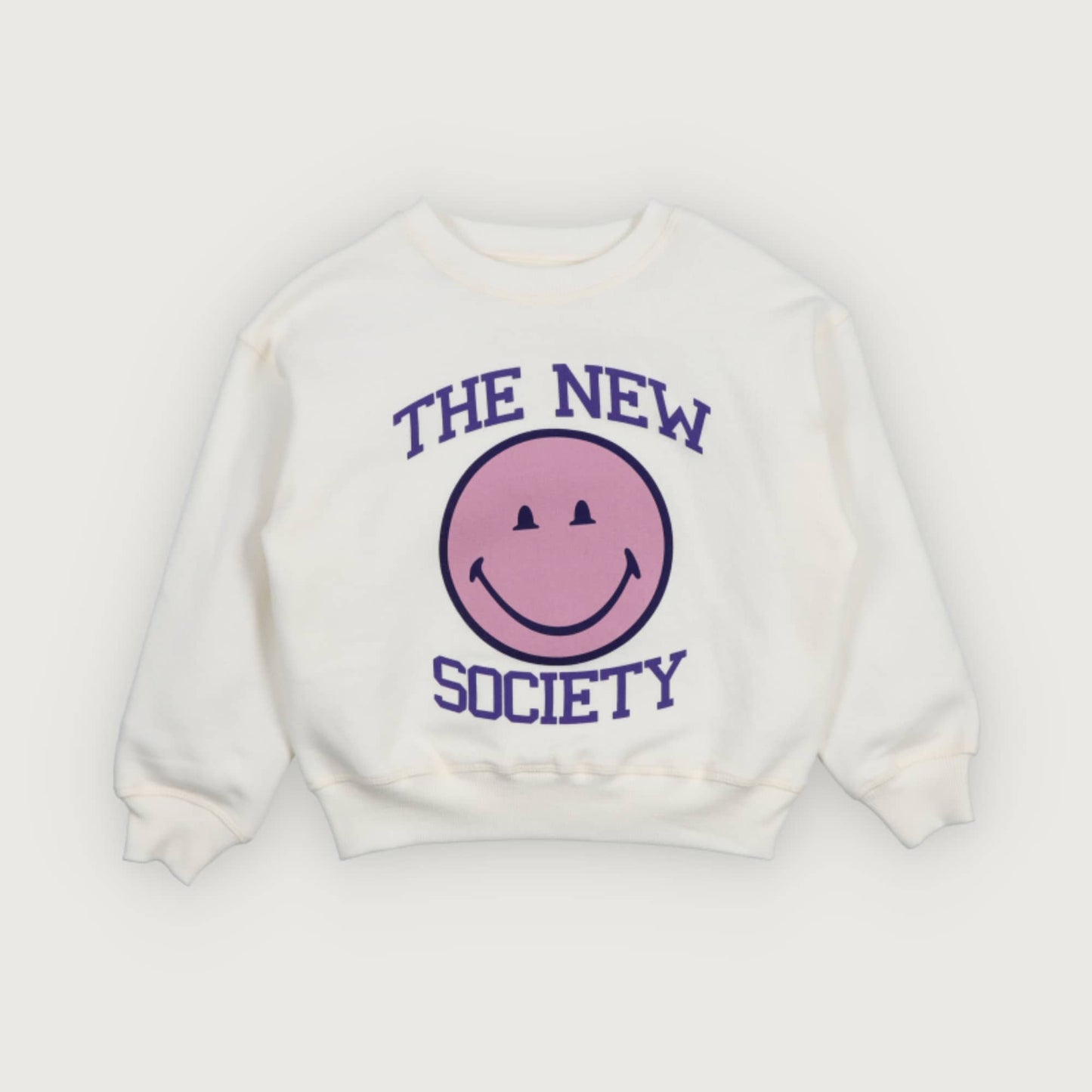 The New Society SMILEY Sweatshirt moonlight white