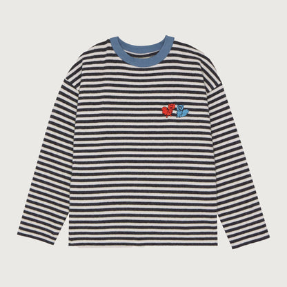 The Campamento Bicolor Stripes T-shirt grey