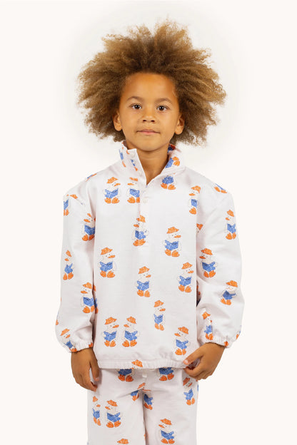 Tinycottons READERS mockneck sweatshirt cream heather