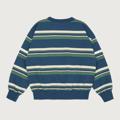Main Story Bubble sweatshirt vintage indigo stripe