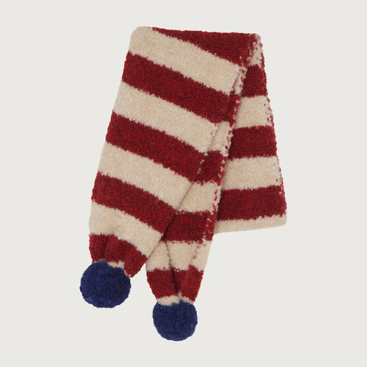 The Campamento Red stripes scarf