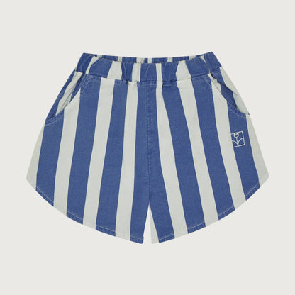 The Campamento Blue STRIPES washed shorts blue / 3Y