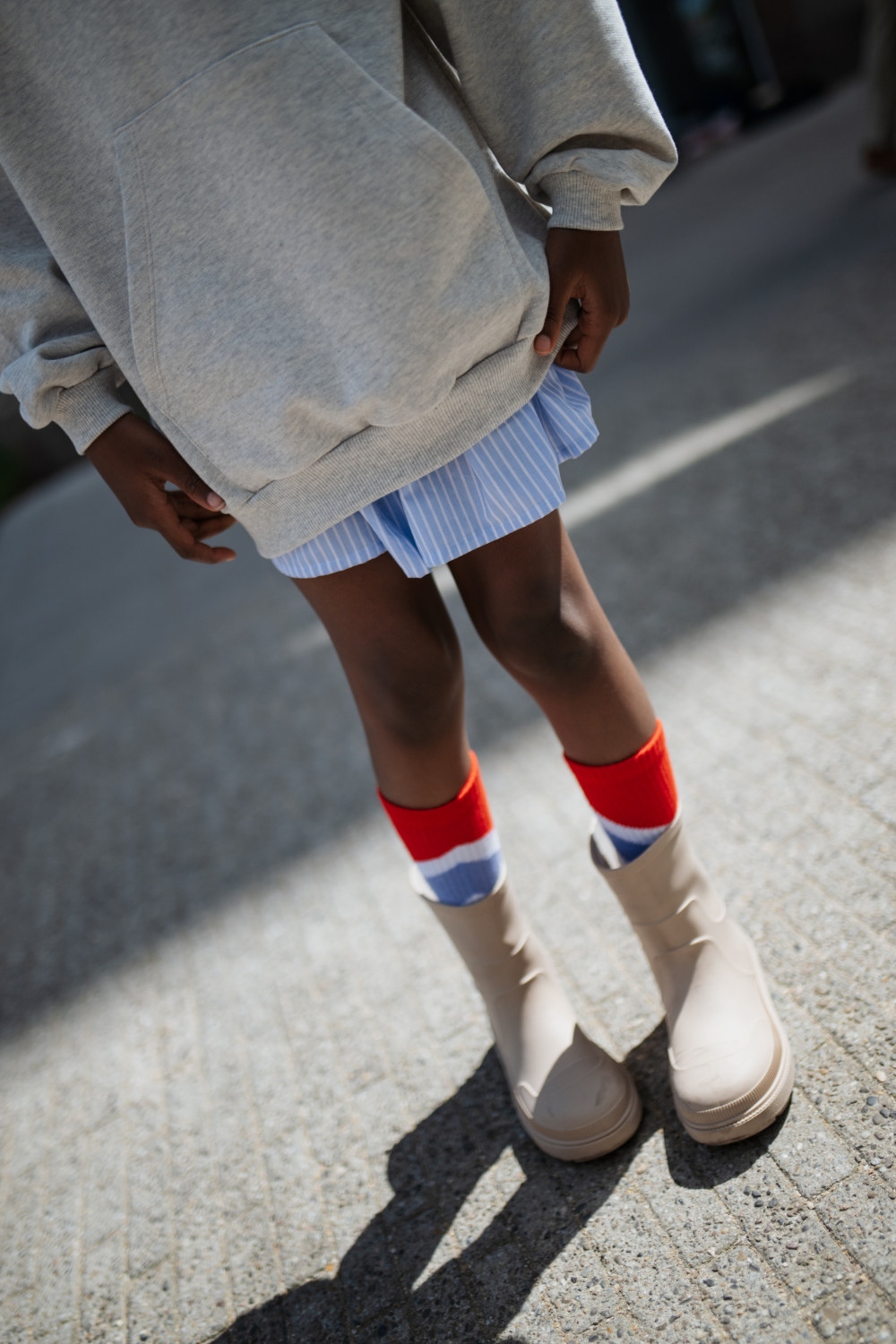Repose AMS Sporty socks stripe white