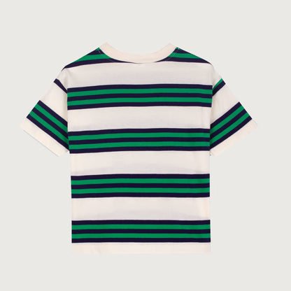 Wynken TRIPLE STRIPE Tee navy green