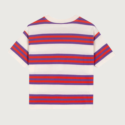Wynken TRIPLE STRIPE Tee violet sunglow