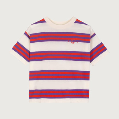 Wynken TRIPLE STRIPE Tee violet sunglow