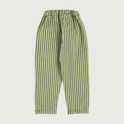 Piupiuchick unisex trousers GREEN/INDIGO STRIPES / 8Y