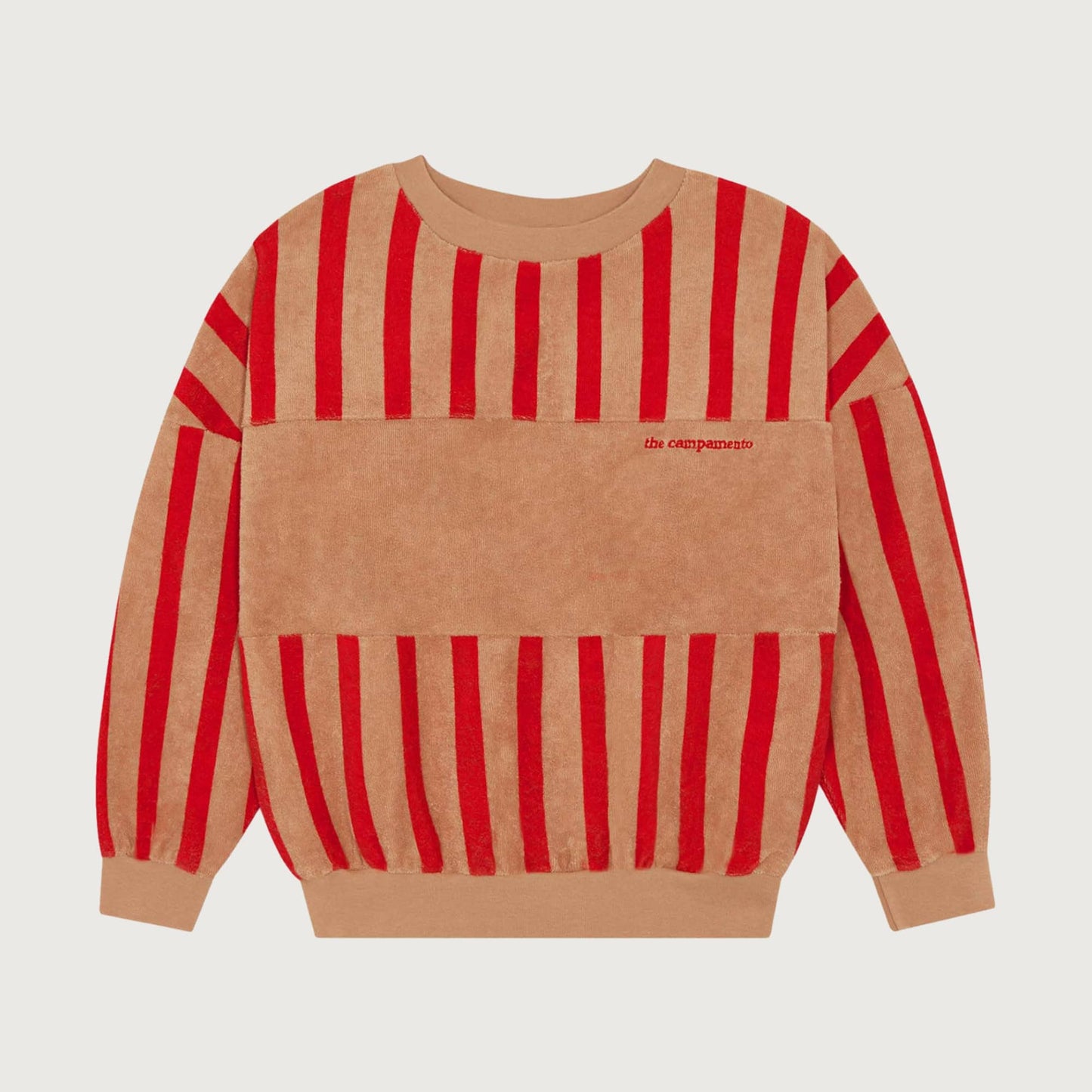 The Campamento RED Stripes sweatshirt camel
