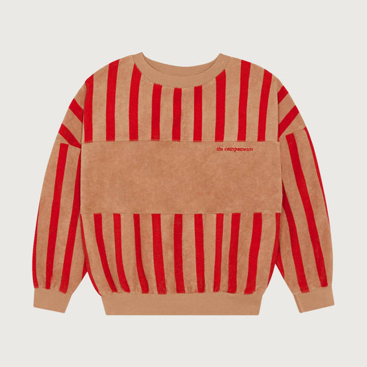 The Campamento RED Stripes sweatshirt camel