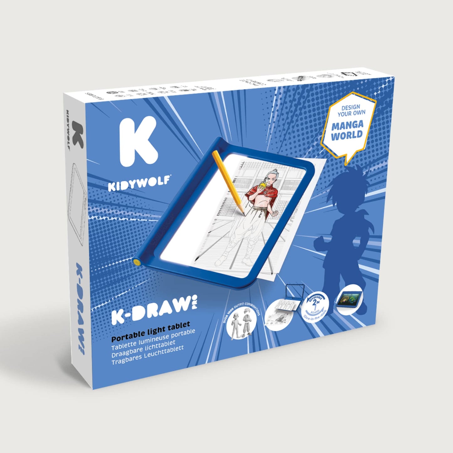 Kidywolf Kidydraw pro tablet blue MANGA