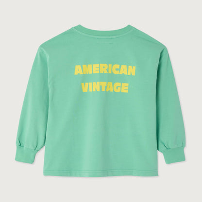 American Vintage Kids Fizvalley long sleeve tee laitue vintage