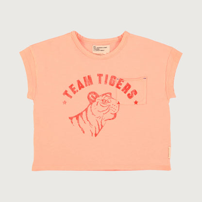 Piupiuchick pink t-shirt with TIGER print