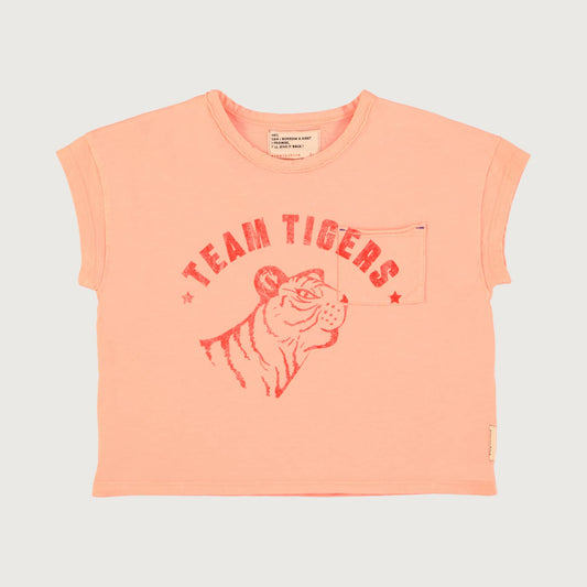 Piupiuchick pink t-shirt with TIGER print