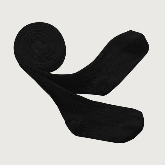Collégien Louise ribbed tights NOIR DE CHARBON / 3-4Y