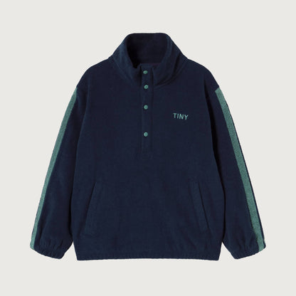 Tinycottons Towel mockneck sweatshirt navy
