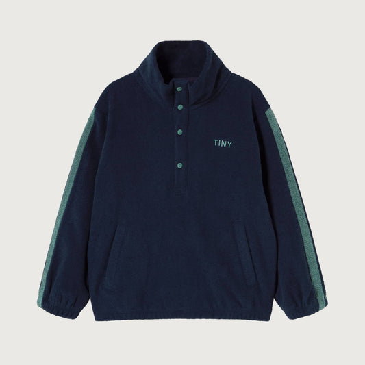 Tinycottons Towel mockneck sweatshirt navy
