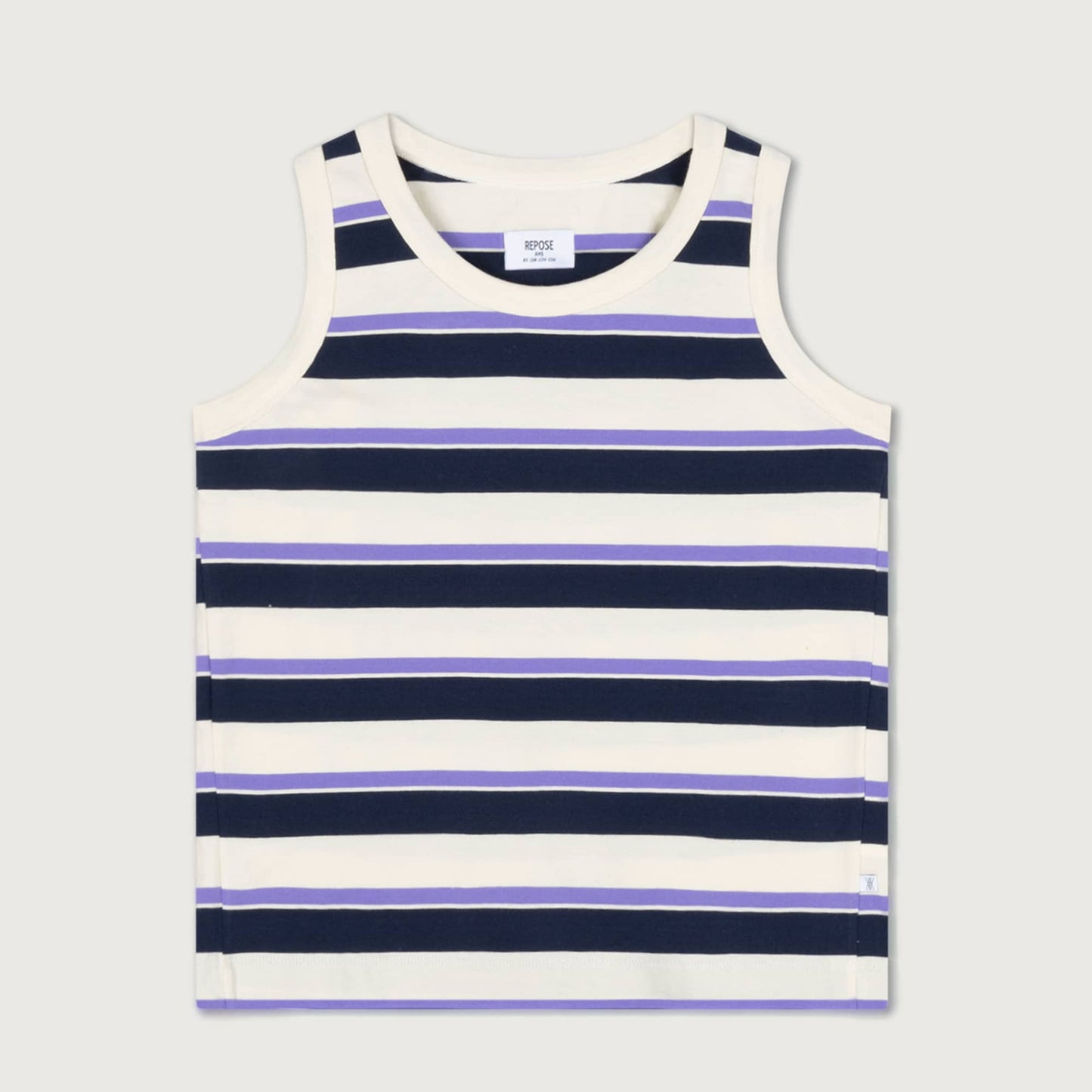 Repose AMS Singlet cream teal glacier stripe