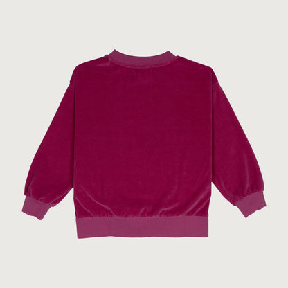 Wynken VELOUR sweat pale magenta / 12Y