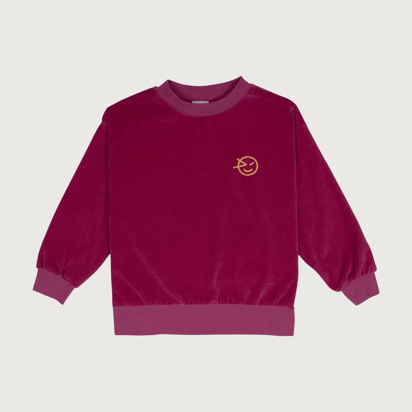 Wynken VELOUR sweat pale magenta / 12Y