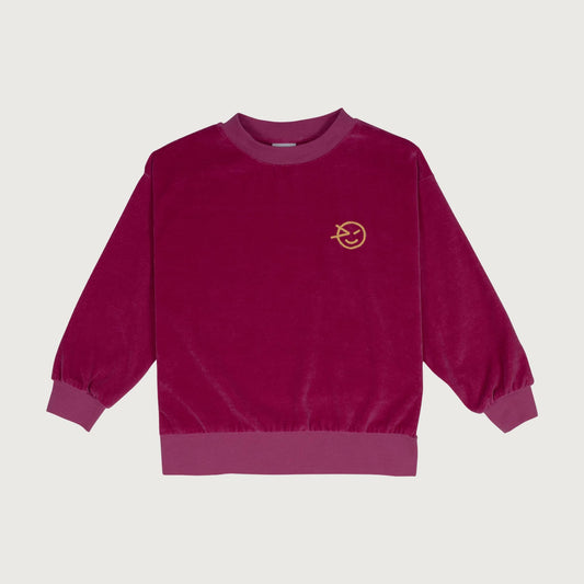 Wynken VELOUR sweat pale magenta / 12Y