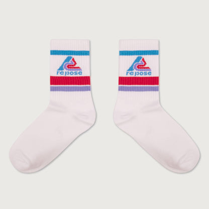 Repose AMS Sporty socks logo white