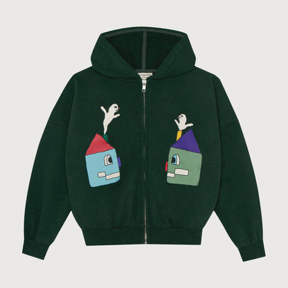 The Campamento HAPPY HOUSES zipped sweatshirt